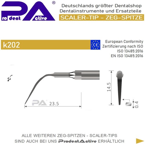 Scaler tip zeg - -, zeg-spitze