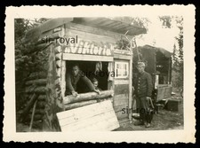 Salla Lappland 1941 Wehrmacht IR 392 Holzhaus Victoria - Finnland WK2 Foto 9x7cm