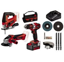 KOMPLETT SET  - Akkuschrauber, Flex, Stichsäge  Ladegerät, Tasche