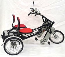 Elektrisches tandem dreirad - elektrisches, tandem-dreirad