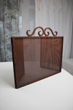 Antikes französisches Ofengitter Shabby Chic Kaminschirm Funkenschutzgitter
