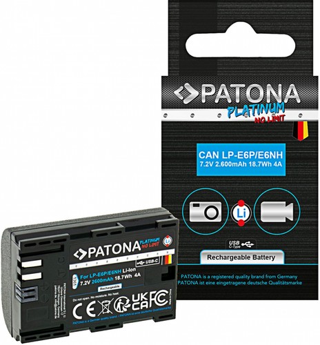 Patona platinum akku mit usb - mit, usb-c