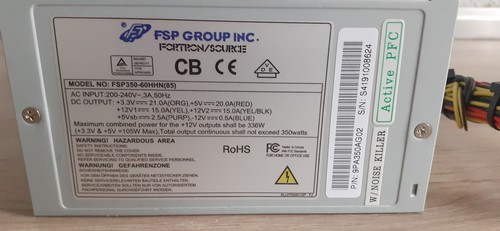 Fsp group fsp350 60hhn - fsp350-60hhn(85), atx