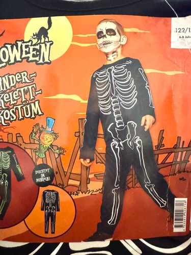 Kinder skelett kostüm - 🎃,