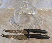 Mit Messer Käseglocke Käseteller Käseplatte Käse Glocke Glasglocke