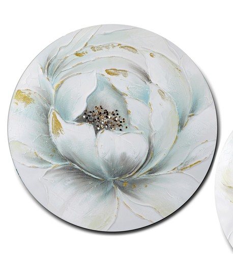 Wandbild rund magnolie d - wandbild, a