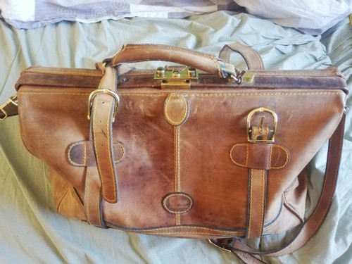 Leder reisetasche - leder,