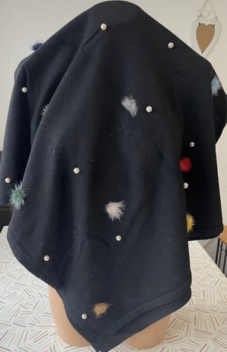 Cape poncho kunstfell - /,