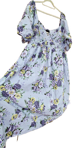 Kleid/Maxikleid/Blümchen/Puff