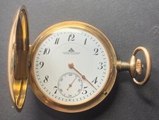 Deutsche Präzisions Uhrenfabrik Glashütte 14 k Gold Taschenuhr ca. 1920
