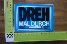 Alter Aufkleber Tabak Zigaretten SCHWARZER KRAUSER No.1 Spruch