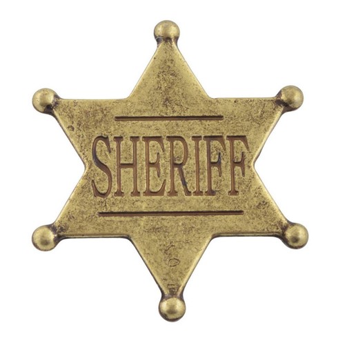 Sheriffstern messing - us,