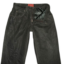 CHEVIREX - Lederjeans / Nubuk-