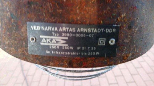 Alte ddr lampe - alte,