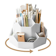 Multifunktionaler 360 Drehbarer Stiftehalter Schreibtisch Organizer mit 9 Fächer