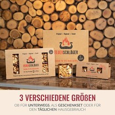 Profi Grill Anzünder Box FEUERSCHLÄGER Kamin Ofen Camping Holzanzünder 🔥