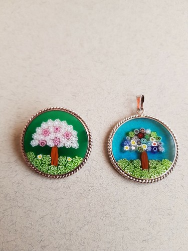 Schmuckset millefiori italien - millefiori,