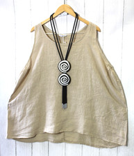 Moonshine Leinen Tunika Bluse