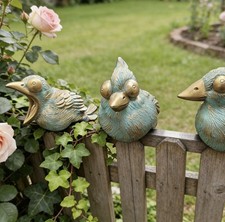 3 Stück Dekovögel 3er Set
