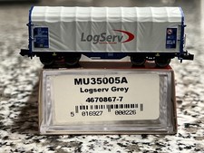 Spur N Modellbahn Union 35005A Planenhaubenw. LogServ grau/blau 4a. Ep5 KKK OVP