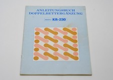 Brother KR-230 Anleitungsbuch