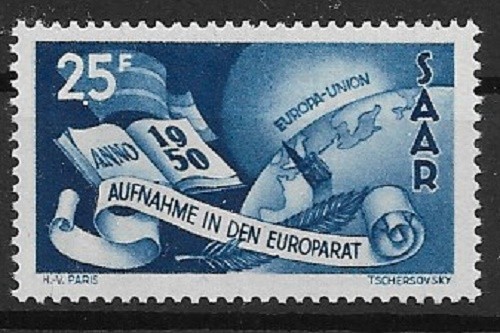 Saarland minr 297 postfrisch - minr,