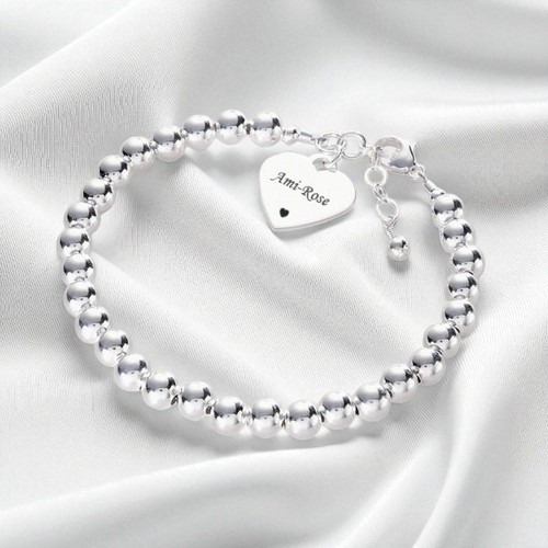 Sterling silber perlenarmband - sterling,