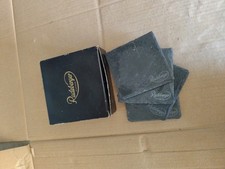 4er Radeberger Bier Untersetzer Glasuntersetzer Set Naturschiefer Anthrazit Gesc