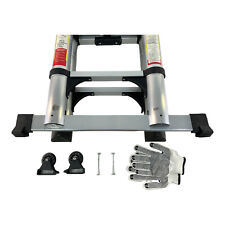 FEETE 5m A Frame Teleskopleiter,leichte Ausziehleiter Balancierstange Rad