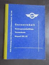 Garantieheft Simson Moped SR 2E...1962...2