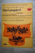 DDR Filmplakat Der Leopard 1963 mit A. Delon, B. Lancaster, C. Cardinale DEFA