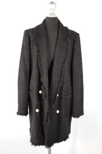 Zara women schwarzer mantel - schwarzer,