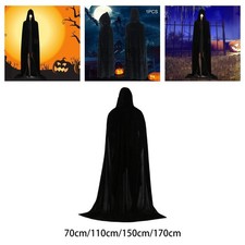 Goth Samtmantel mit Kapuze