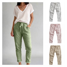 Jogpants Damen rosa weiß