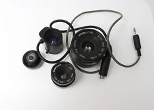 4 x Überwachungskamera Objektive Cosmicar , Burle TV Lens Ungeprüft N.1118