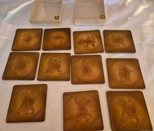 Vintage - 11 alte Untersetzer