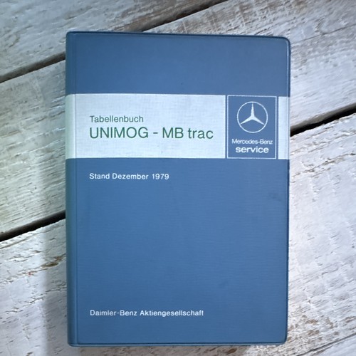Tabellenbuch unimog mb - unimog,