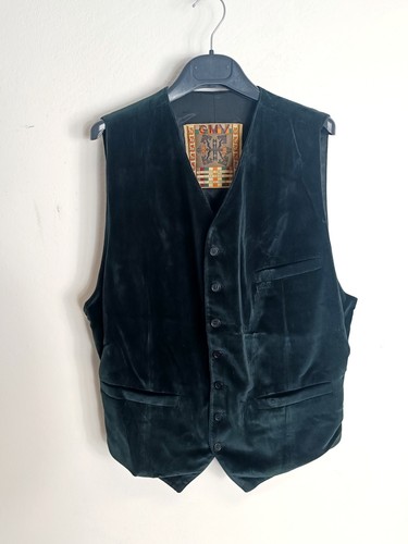 Gilet samt schwarz vintage - gilet,