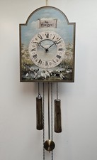 Schilduhr Am Weiher Uhrenmanufaktur Helmut MAYR  hanbemalt , signiert