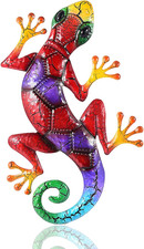 Metall Gecko Wandkunst