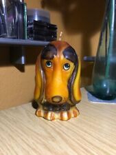 Kerze Basset Hund 16 cm hoch Deko aus Wachs