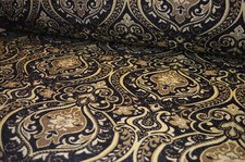 Möbelstoff Bezugsstoff Polsterstoff Meterware Stof Jacquard Ornament Barock Rank