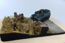 Gebautes Diorama im Maßstab