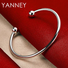 Echt 925 Sterling Silber 4 MM