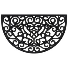 Fußmatte Halbrund 45x75 Cm Gummi Abtreter Fuß Schuh