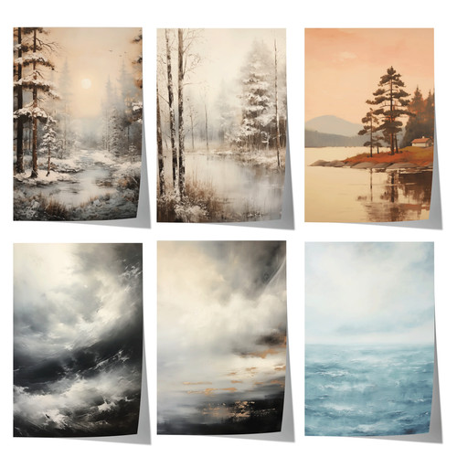 Vintage landschaft poster - landschaft,