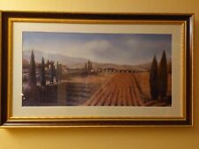 Bild Kunstdruck Toskana groß 124x75cm hochwertig gerahmt Glas Passepartout 
