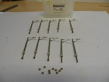 Sommerfeldt N Art. 424 - 10 x Gittermast mit Ausleger matt vernickelt OVP neu