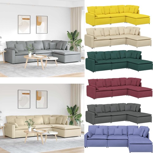 Modulares sofa mit fußhocker - modulares,