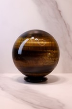 Tiegerauge Kugel Sphere Braun Inkl. Tiegerauge Kugelhalter Mineral ⌀ 7,7 cm